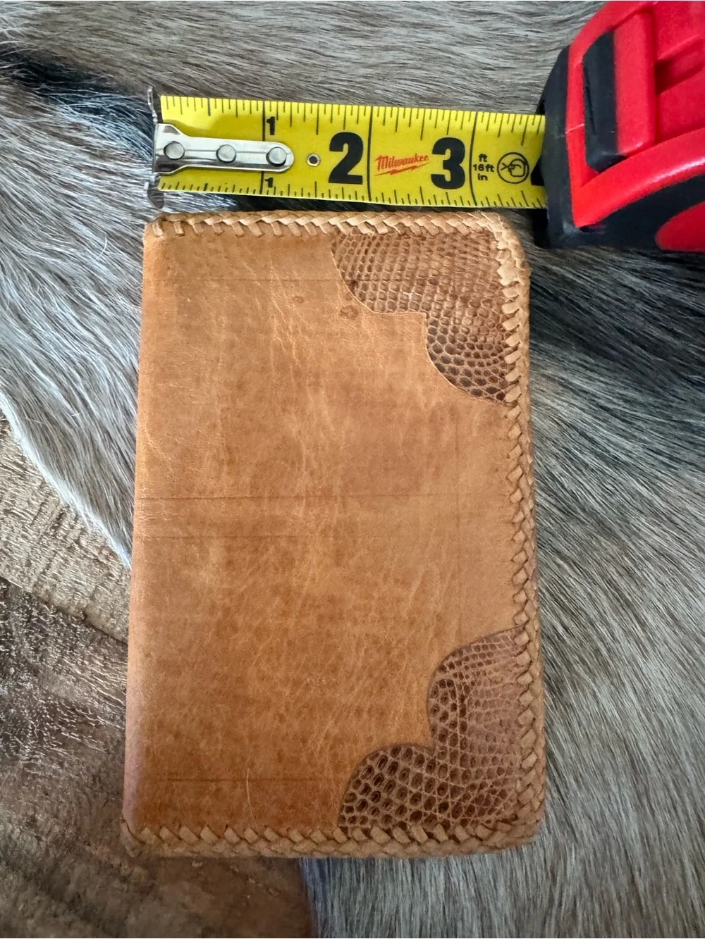 Handmade Vintage Woven Leather Travel Wallet